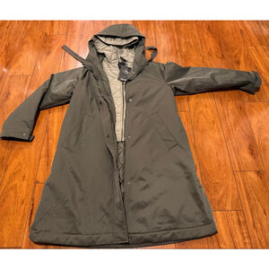 Women's Bernardo Olive Green Trench Coat M